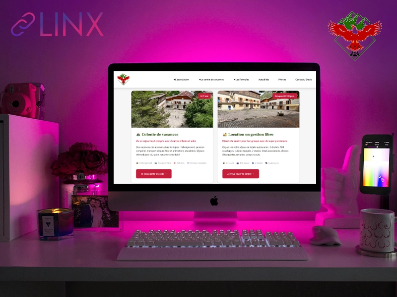 Création site web et référencement LINX pour Enfance Populaire de Nice